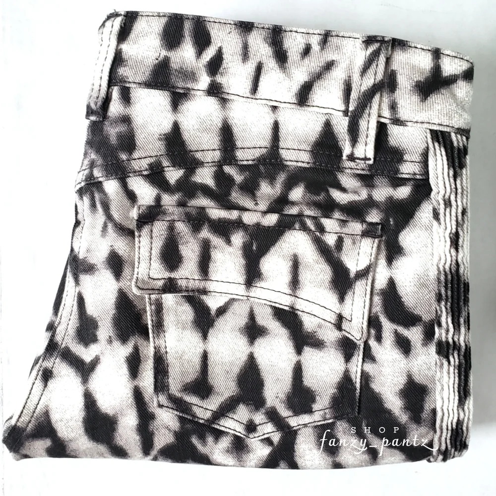 ISABEL Marant x H&M Skinny Moto Jeans Tie Dye NWOT - Picture 2 of 11
